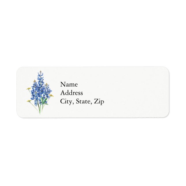 Bluebonnets Label (Front)