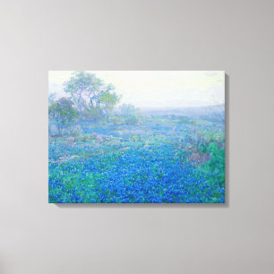 Bluebonnets near San Antonio, Texas by Onderdonk Canvas Print