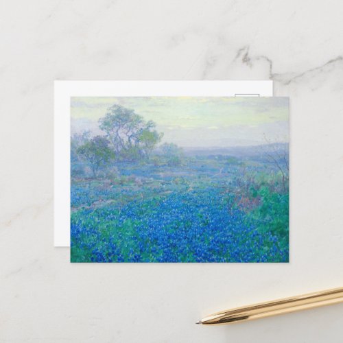 Bluebonnets near San Antonio Texas by Onderdonk Holiday Postcard