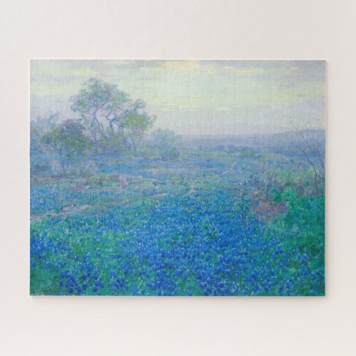 Bluebonnets near San Antonio Texas by Onderdonk Jigsaw Puzzle