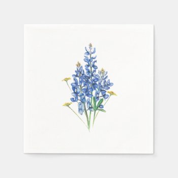 Bluebonnets Paper Napkins by Eclectic_Ramblings at Zazzle