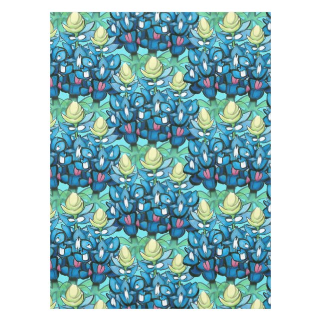 Bluebonnets Tablecloth (Front)