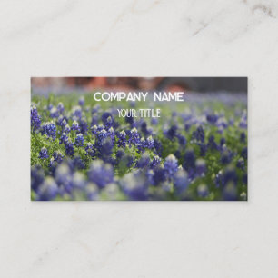 Bluebonnets Texas Company Floral Business Card