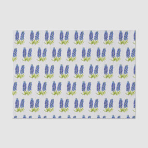 Bluebonnets Texas Floral Wildflowers Watercolor Tissue Paper