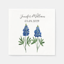 Bluebonnets Texas flower watercolor Floral Wedding