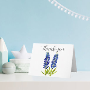 Bluebonnets Texas Flowers Baby Shower Thank you
