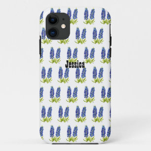 Bluebonnets Texas Flowers Wildflowers Watercolor iPhone 11 Case