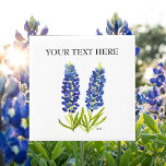 Bluebonnets Texas State Flowers Lupine Watercolor Magnet<br><div class="desc">Bluebonnets flowers,  texan floral design. Beautiful Blue flowers illustration. Texas State. Bluebonnets magnet.</div>