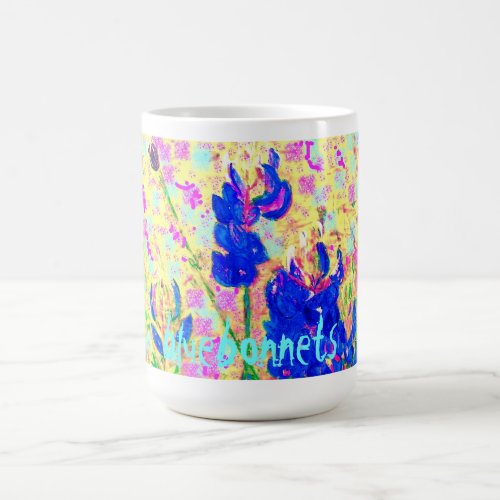 bluebonnets upclose coffee mug