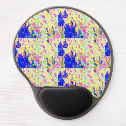 bluebonnets upclose gel mouse pad