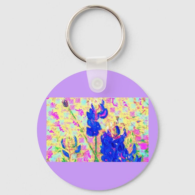 bluebonnets upclose keychain (Front)
