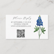 Bluebonnets Watercolor Flowers Floral Wedding