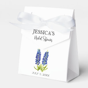 Bluebonnets Wildflower Blue Flowers Bridal Shower Favor Boxes