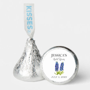 Bluebonnets Wildflower Blue Flowers Bridal Shower Hershey®'s Kisses®