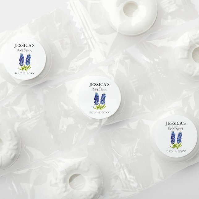 Bluebonnets Wildflower Blue Flowers Bridal Shower Life Saver® Mints (Assorted)