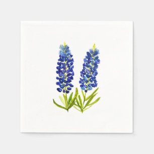Bluebonnets Wildflower Texas State Flower Napkins