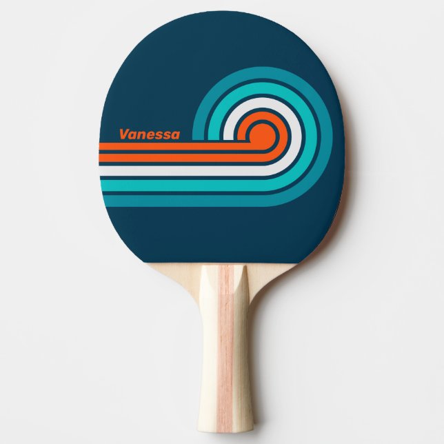 Bluebottle Echo Curl Stripes with Name Ping Pong Paddle (Front)