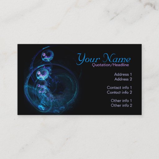 Customizable BlueBubbles Business Card