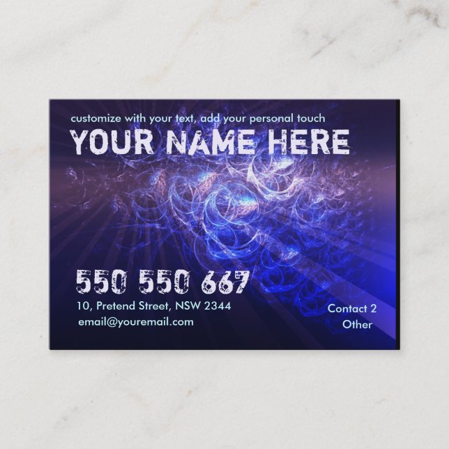 BlueBubbles Profile Card (Front)