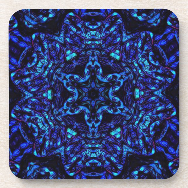 Blued Up Beverage Coaster (Front)