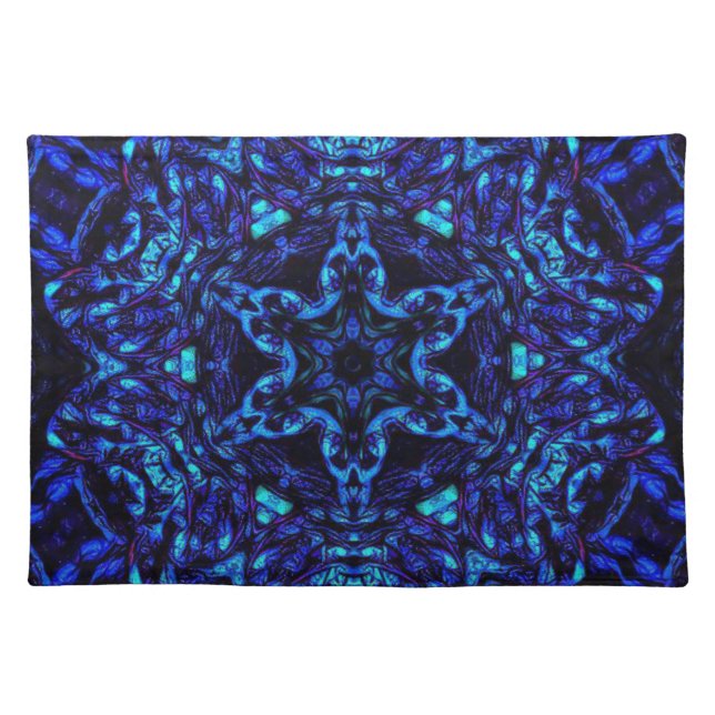 Blued Up Cloth Placemat (Front)