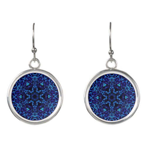 Blued Up Earrings