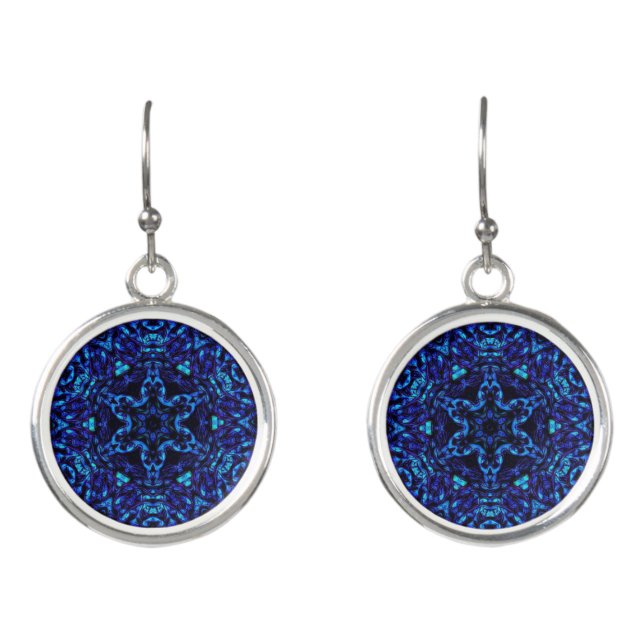 Blued Up Earrings (Front)