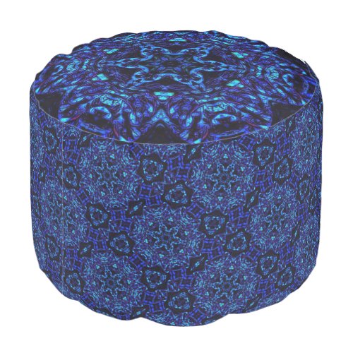 Blued Up Pouf