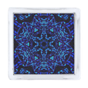 Blued Up Silver Finish Lapel Pin