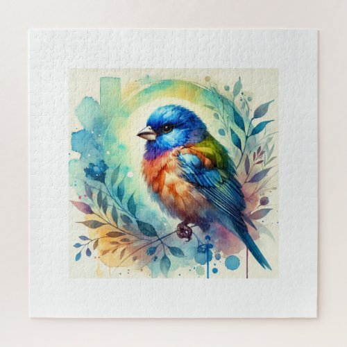 Bluefaced Parrotfinch 210624AREF132 _ Watercolor Jigsaw Puzzle