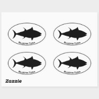 Bluefin Fishing Sticker (Oval) Bluefin Fishing Sticker