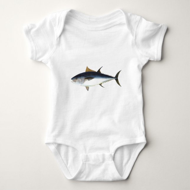 Bluefin Tuna illustration Baby Bodysuit (Front)