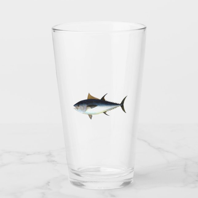 Bluefin Tuna - Offshore Fishing Glass (Front)
