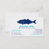 Bluefish Silhouette Business Card (Front/Back)