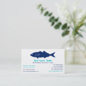Bluefish Silhouette Business Card (Standing Front)