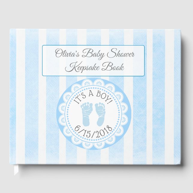 BlueFootprint's Baby Shower Guestbook Keepsake (Front)