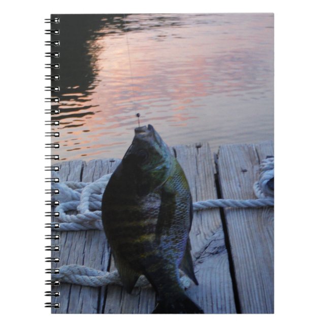 Bluegill at sunset Lake Arrowhead Notebook (Front)