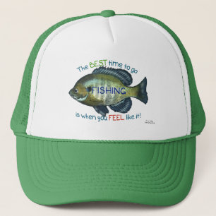 Bluegill Best Time To Go Fishing Father's Day Trucker Hat
