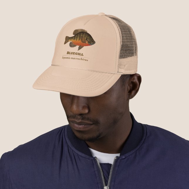 Bluegill Bream Fishing Trucker Hat Zazzle