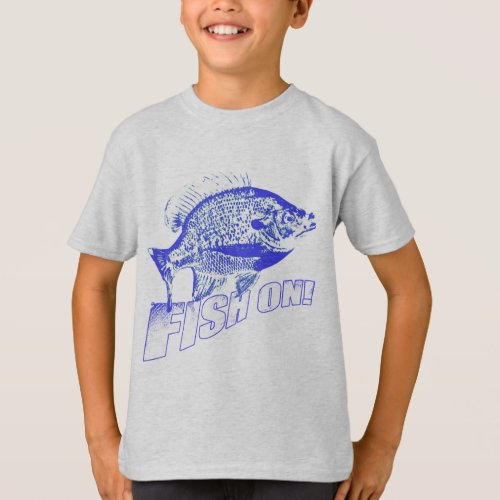 Bluegill fish on blue T_Shirt