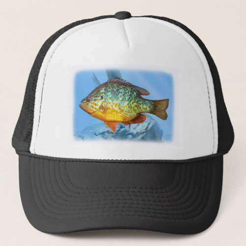 bluegill fish trucker hat