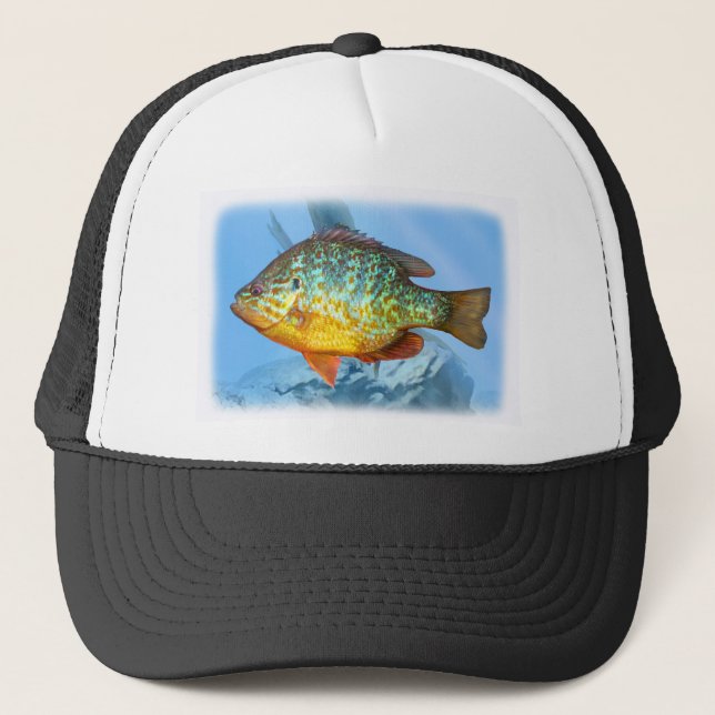 bluegill fish trucker hat (Front)