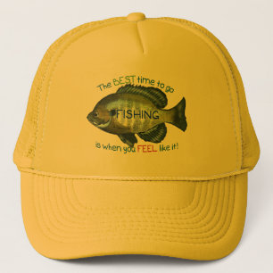 Bluegill Fishing Hat   Best Time To Go Fishing