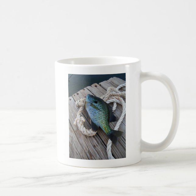 bluegill on dock coffee mug (Right)