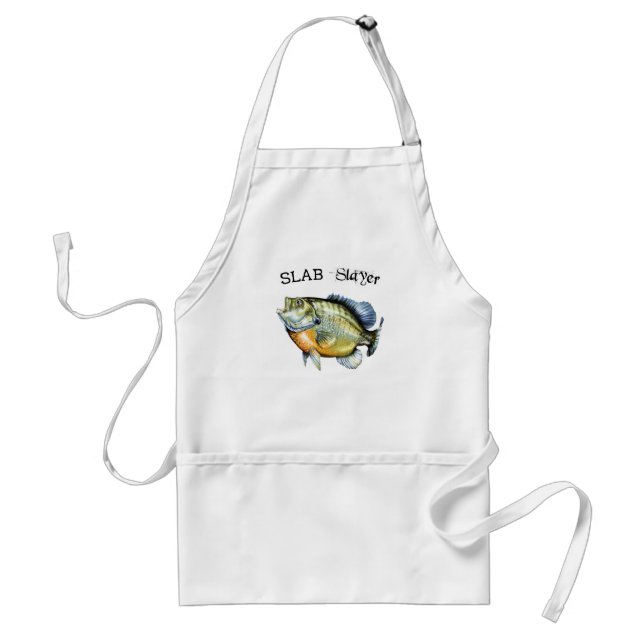 Bluegill Sunfish Slab Slayer Adult Apron (Front)