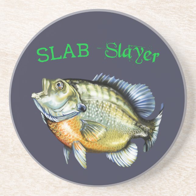 Bluegill Sunfish Slab Slayer Coaster (Front)