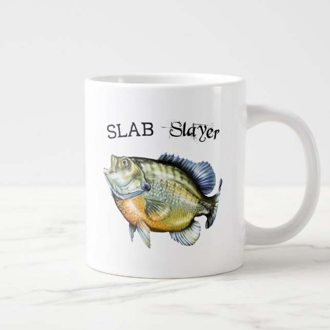 Bluegill Sunfish Slab Slayer Giant Coffee Mug (Right)