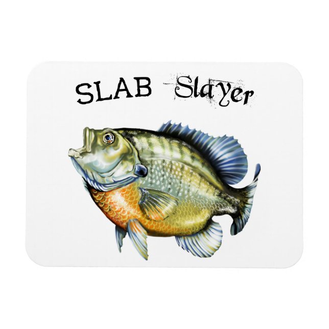Bluegill Sunfish Slab Slayer Magnet (Horizontal)