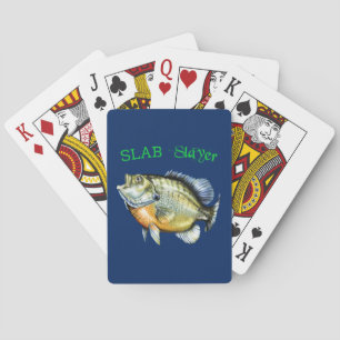 Bluegill Sunfish Slab Slayer Poker Cards