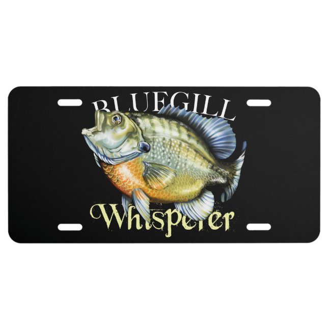 Bluegill Whisperer License Plate (Front)